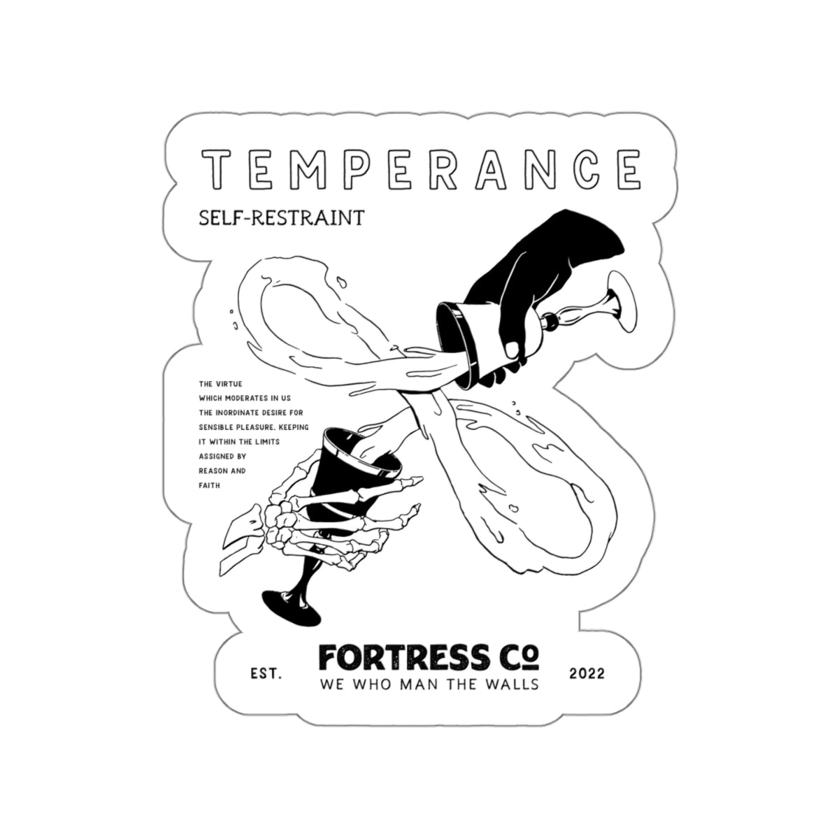 Temperance - Sticker