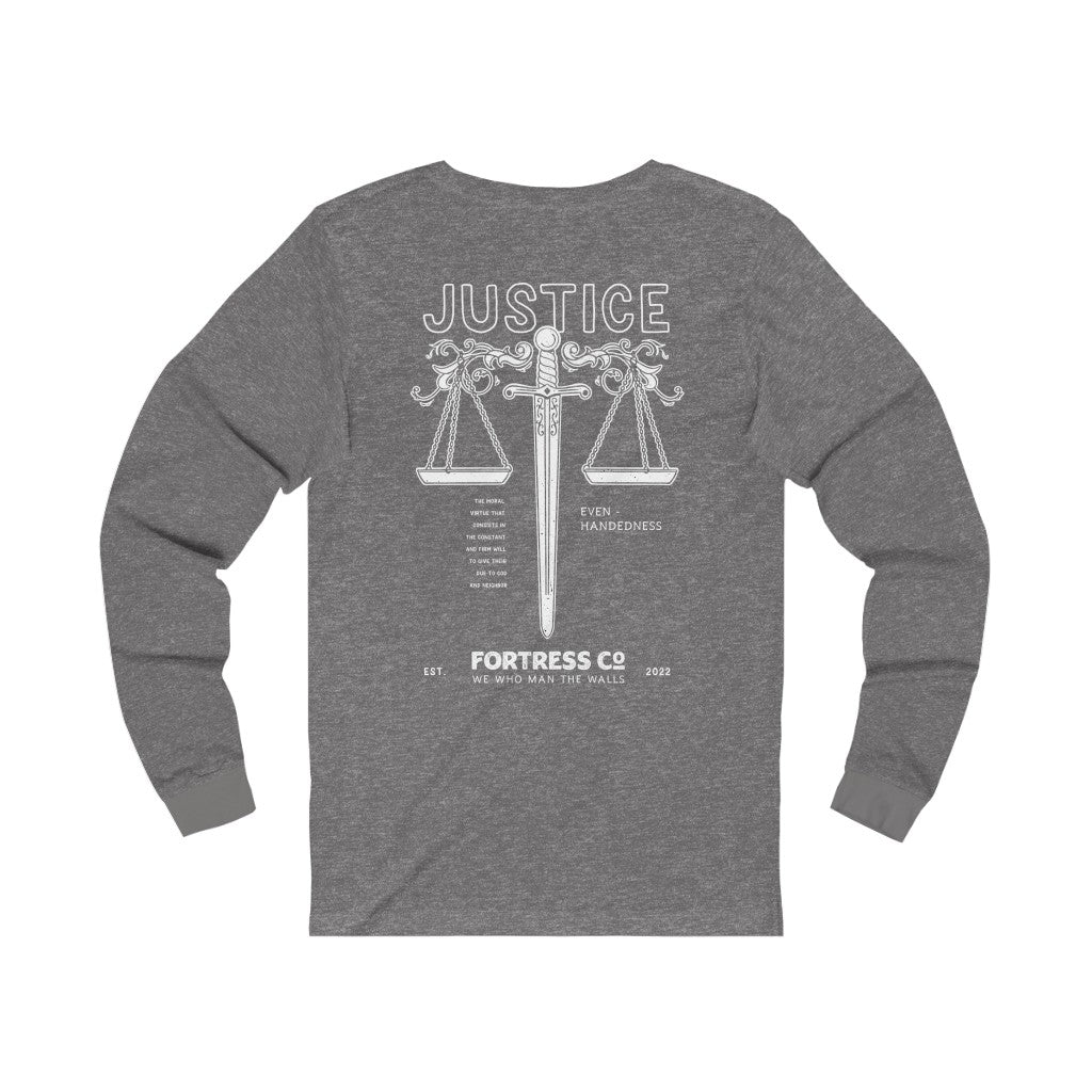 Justice - Unisex Long Sleeve Tee